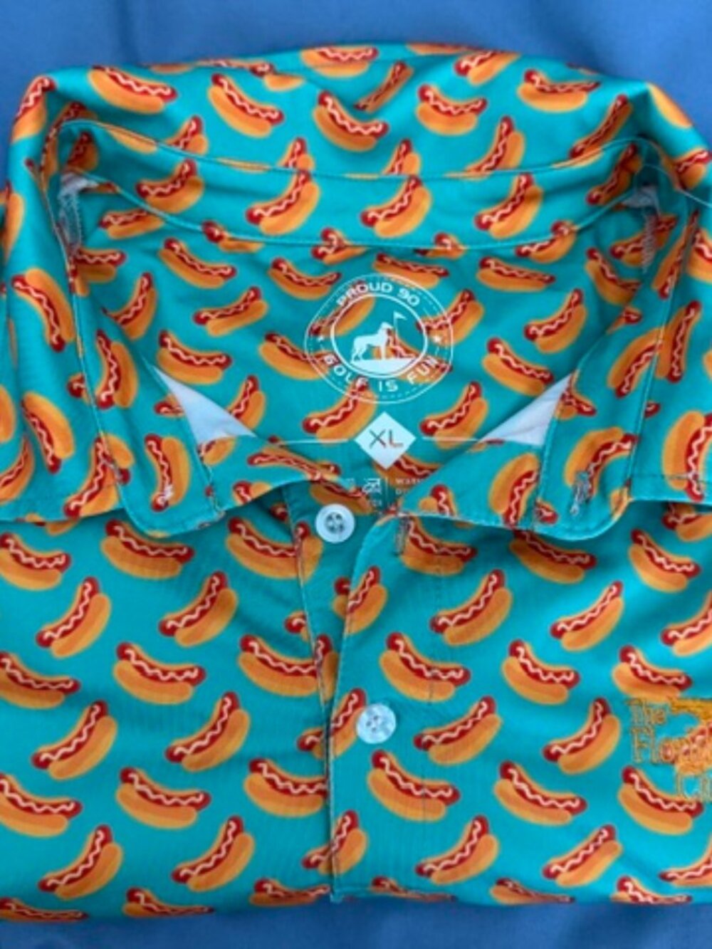 Mens Hot Dog Golf Shirt
